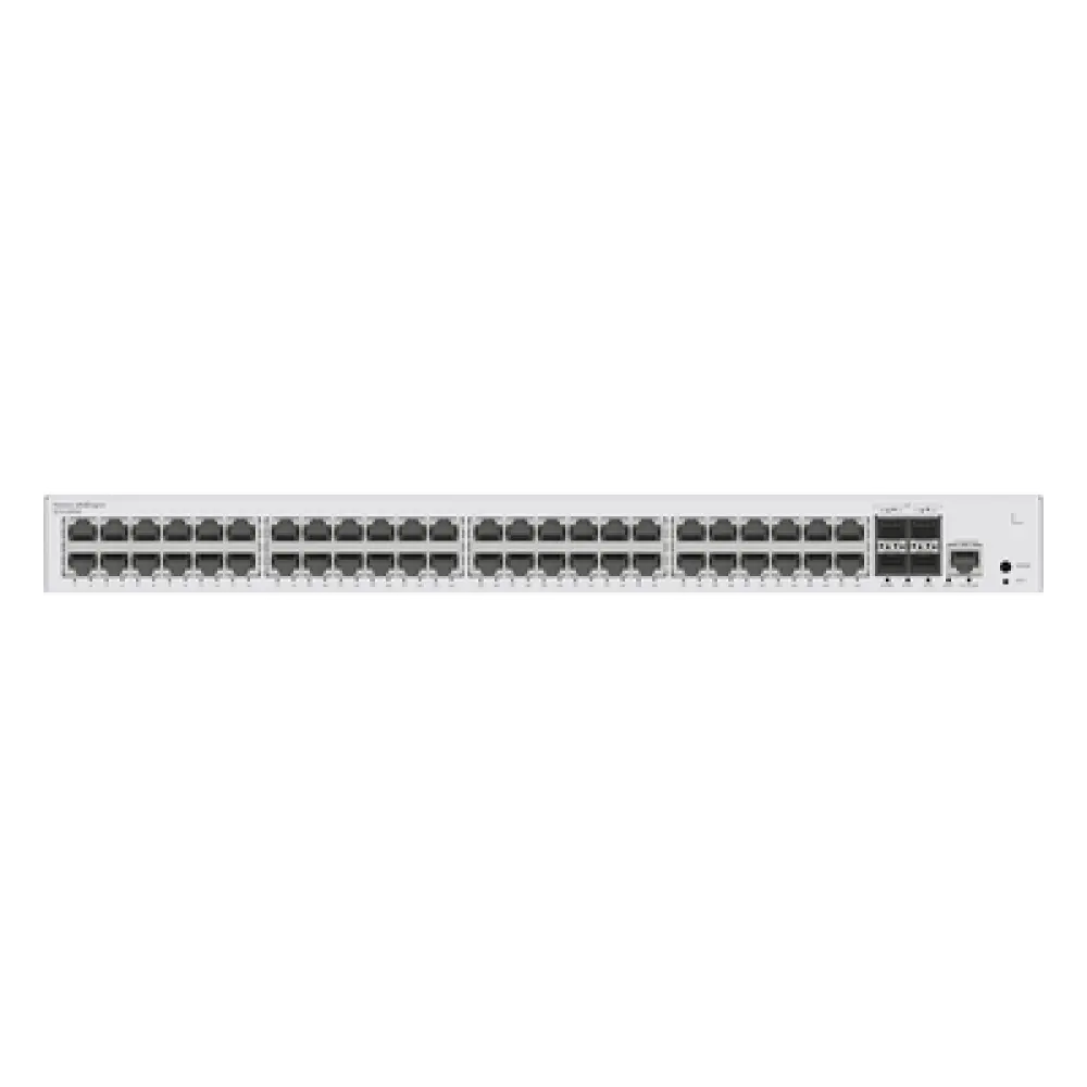 Switch Capa 3 Administrable / 48 Puertos Gigabit PoE / 4 SFP Uplink / 104 Gbps / PoE Perpetuo 380W / iStack