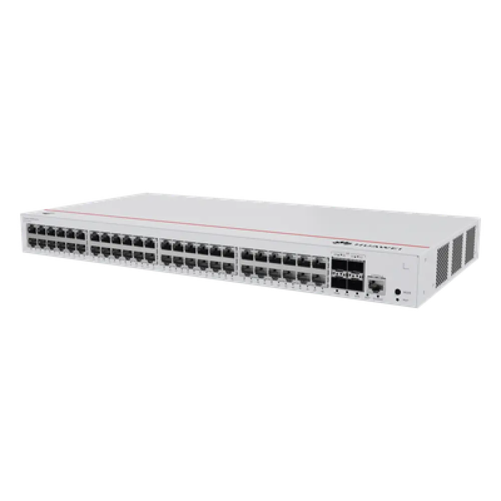 Switch Capa 3 Administrable / 48 Puertos Gigabit PoE / 4 SFP Uplink / 104 Gbps / PoE Perpetuo 380W / iStack