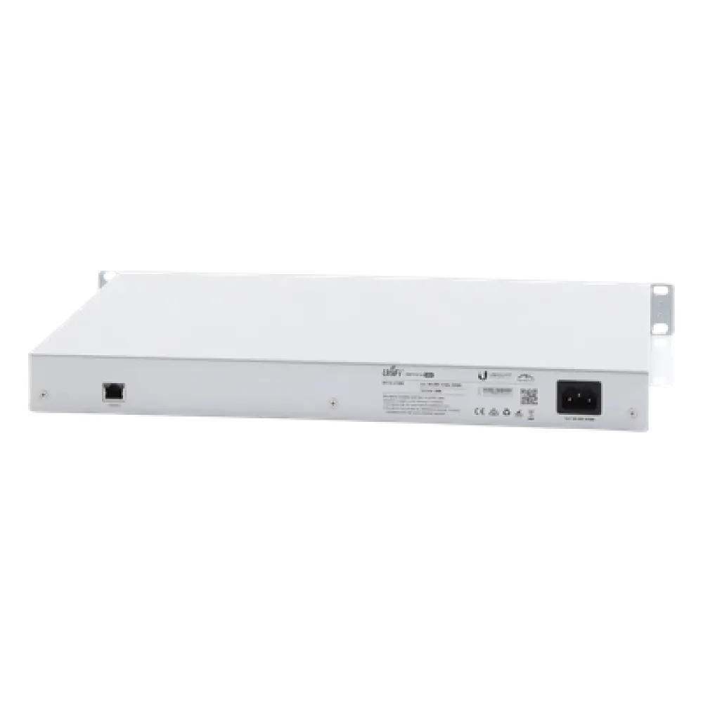 Switch PoE UniFi capa 2 Administrable de 26 puertos Gigabit (24 eth PoE y 2 SFP) 802.3 af/at / Pasivo 24V, 500 Watts, throughput de 38.69 Mpps