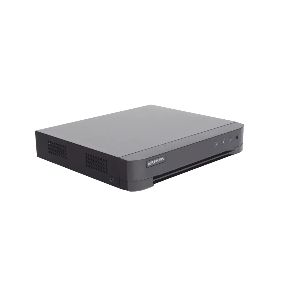 [Audio Bidireccional] DVR 4 Canales TurboHD + 1 Canal IP / 2 Megapixel (1080p) Lite / Acusense Lite (Evita Falsas Alarmas) / Audio por Coaxitron / 1 Bahia de Disco Duro / H.265+ / Salida de Vídeo Full HD