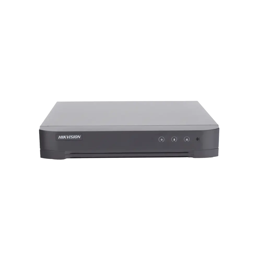 [Audio Bidireccional] DVR 4 Canales TurboHD + 1 Canal IP / 2 Megapixel (1080p) Lite / Acusense Lite (Evita Falsas Alarmas) / Audio por Coaxitron / 1 Bahia de Disco Duro / H.265+ / Salida de Vídeo Full HD