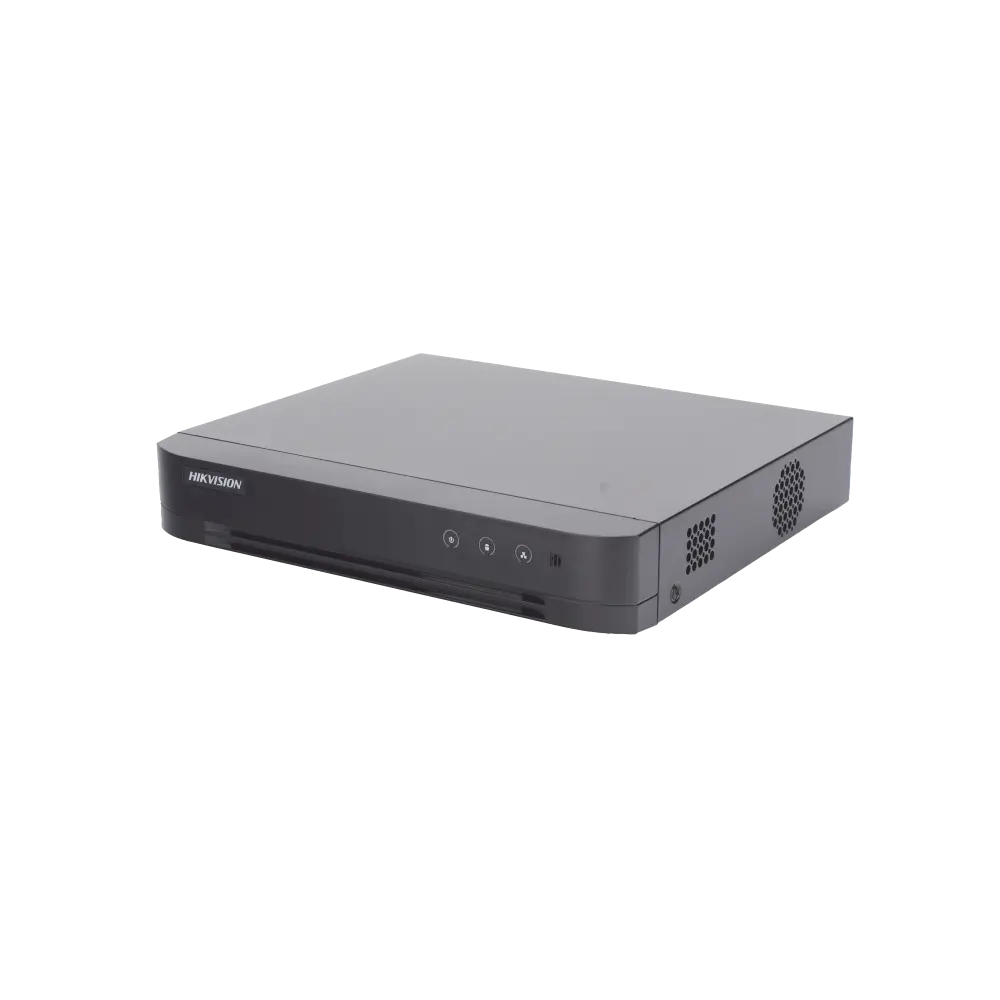 [Audio Bidireccional] DVR 4 Canales TurboHD + 1 Canal IP / 2 Megapixel (1080p) Lite / Acusense Lite (Evita Falsas Alarmas) / Audio por Coaxitron / 1 Bahia de Disco Duro / H.265+ / Salida de Vídeo Full HD