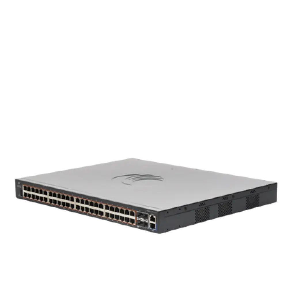 Switch Gestionable Capa 2+ / 48 Puertos PoE+ / 4 SFP+ 10 Gbps / 176 Gbps / PoE 400 W