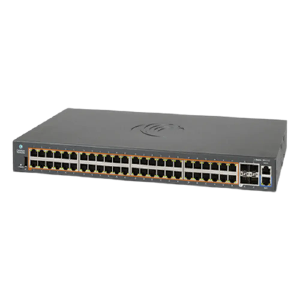 Switch Gestionable Capa 2+ / 48 Puertos PoE+ / 4 SFP+ 10 Gbps / 176 Gbps / PoE 400 W