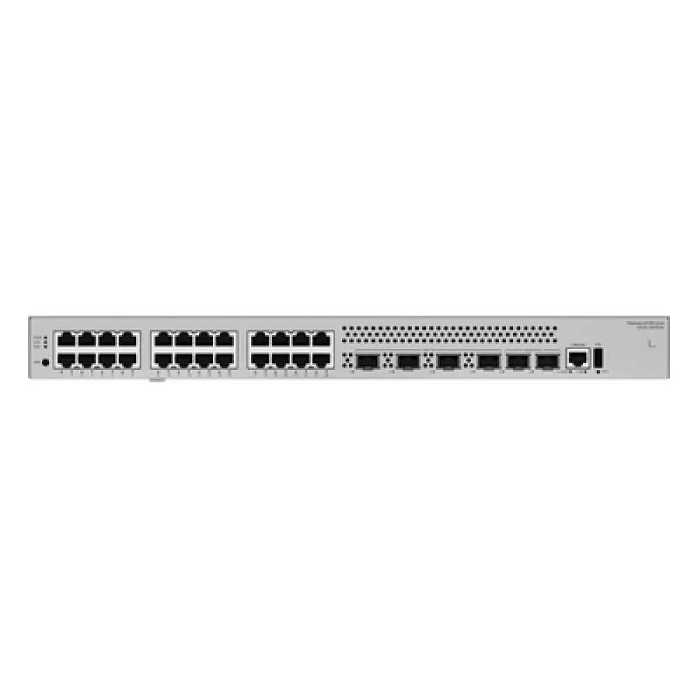 Switch Core Capa 3 / 24 Puertos Gigabit / 4 Uplink 10GE SFP+ / 2 Stack 10GE SFP+ / Ruteo Dinámico / iStack / Administración Nube