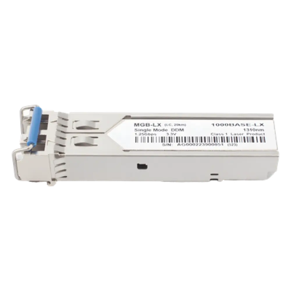 Transceptor SFP / 1Gbps / LC Monomodo / 1310nm / 20km / -40°C a 75°C / Paquete 10 piezas