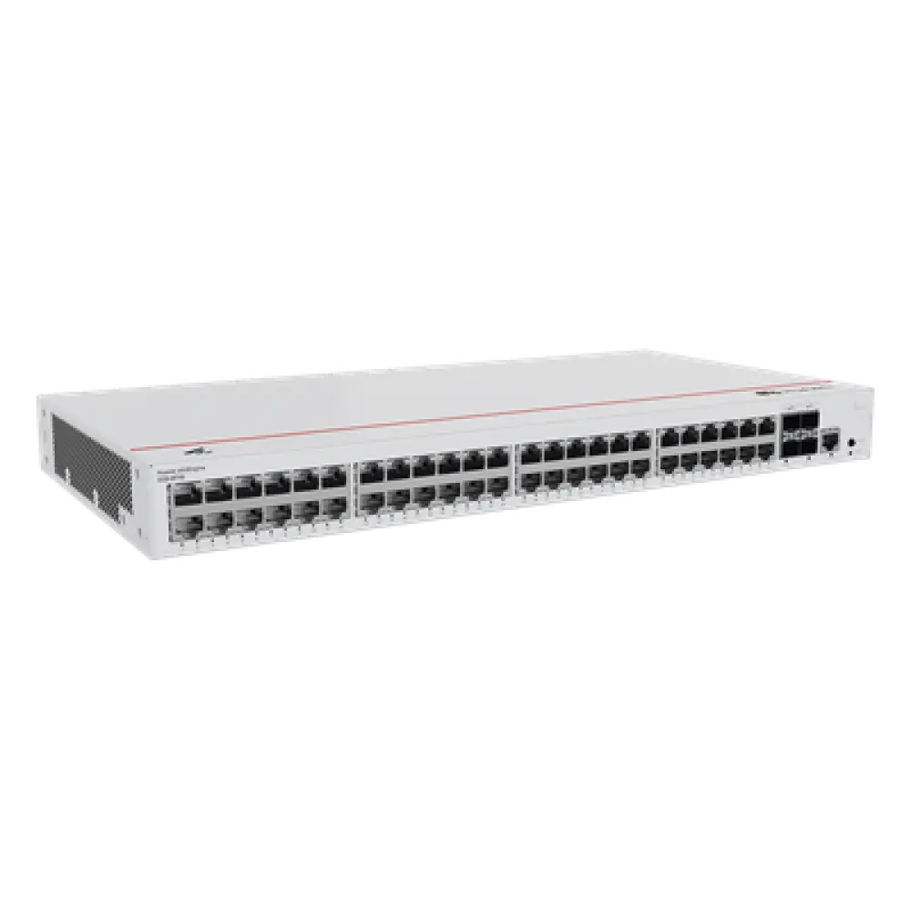 Switch Administrable Capa 2 / 48 Puertos Gigabit / 4 SFP Uplink / Switching 104 Gbps / Reenvío 77 Mpps / Administración Nube Gratis