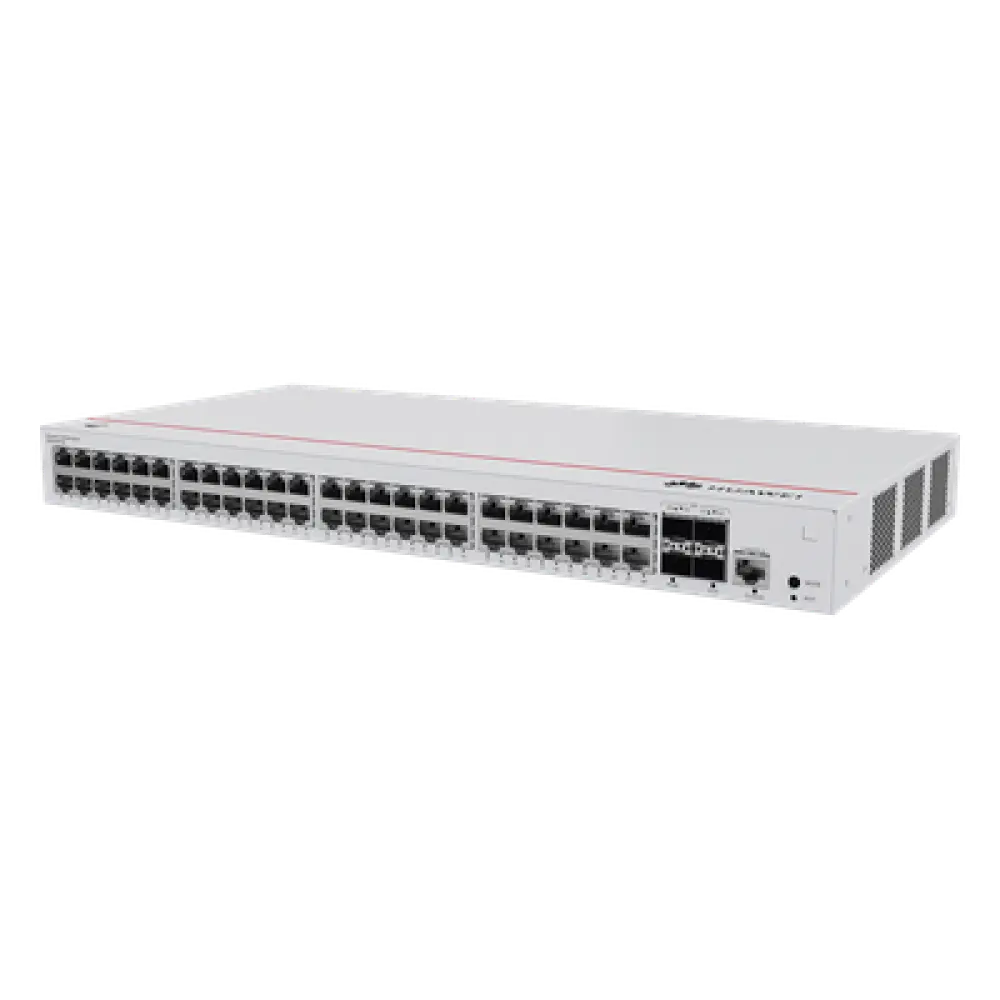 Switch Administrable Capa 2 / 48 Puertos Gigabit / 4 SFP Uplink / Switching 104 Gbps / Reenvío 77 Mpps / Administración Nube Gratis