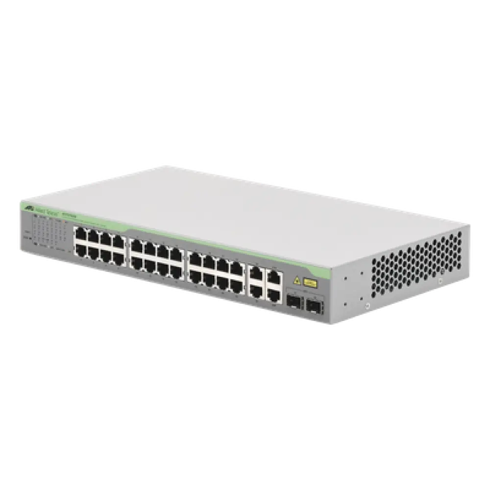 Switch WebSmart / 24x FE 10/100 Mbps / 2x GE 10/100/1000 Mbps / 2x SFP Gigabit Combo / 12.8 Gbps Switching Fabric