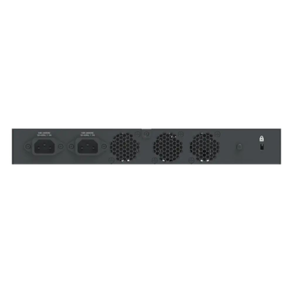 Switch Core/Distribución / 24 Puertos SFP+ 10 Gbps / Capa 2 y 3 / 480 Gbps Throughput / Doble Fuente AC Redundante / 1U Rack