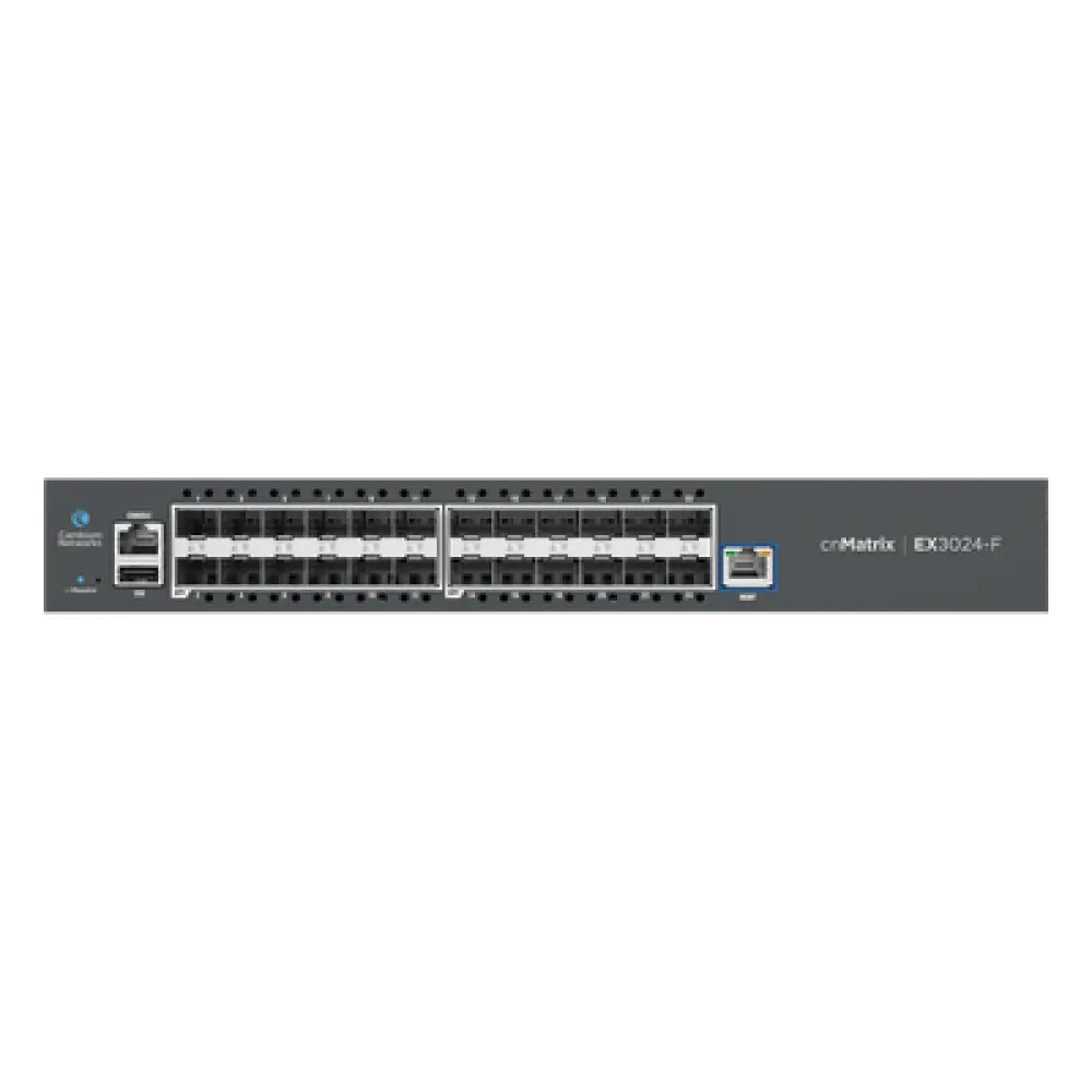 Switch Core/Distribución / 24 Puertos SFP+ 10 Gbps / Capa 2 y 3 / 480 Gbps Throughput / Doble Fuente AC Redundante / 1U Rack