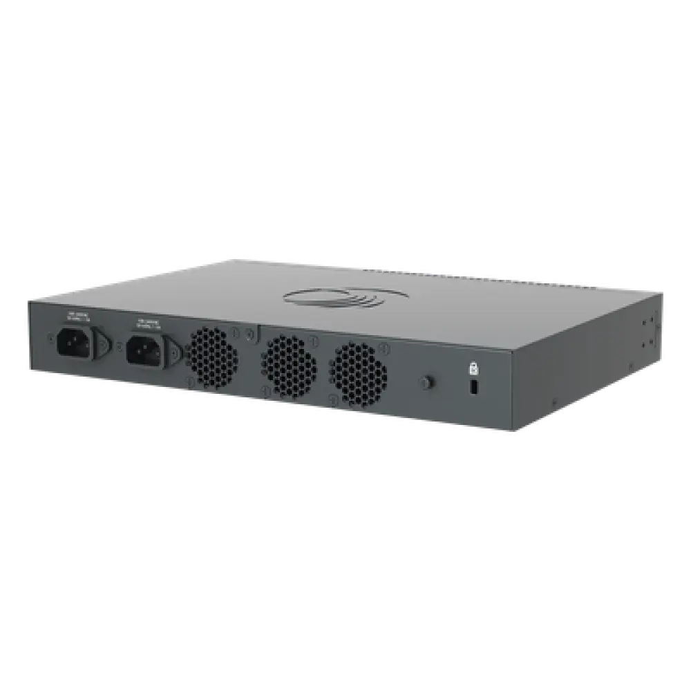 Switch Core/Distribución / 24 Puertos SFP+ 10 Gbps / Capa 2 y 3 / 480 Gbps Throughput / Doble Fuente AC Redundante / 1U Rack
