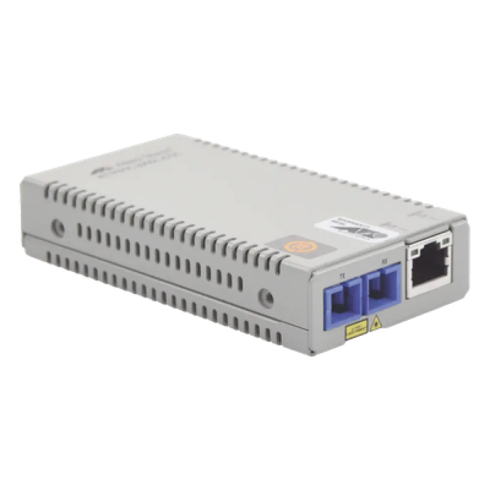Convertidor de medios Gigabit Ethernet a fibra óptica, conector SC, monomodo (SMF), versión TAA (Trade Agreement Act), 10 Km