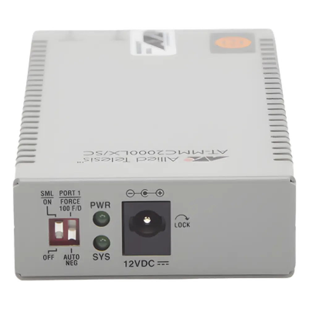Convertidor de medios Gigabit Ethernet a fibra óptica, conector SC, monomodo (SMF), versión TAA (Trade Agreement Act), 10 Km