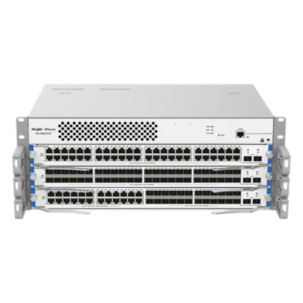 Chasis Switch Core Capa 3 / 480 Gbps Full-Duplex / 360 Mpps / 3 Slots Modulares / 4094 VLANs / Protección 6 kV