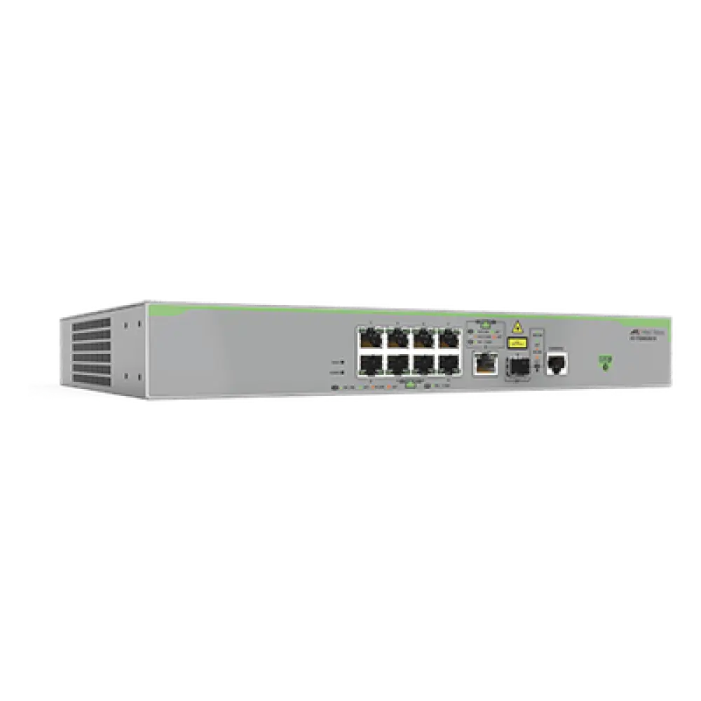 Switch Administrable Capa 3 / 8 Puertos 10/100 Mbps / 1 Puerto Gigabit/SFP Combo / 3.6 Gbps / 2.68 Mpps