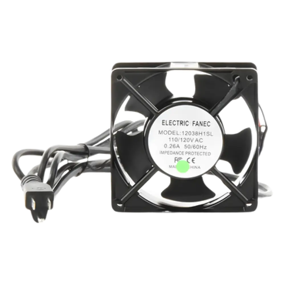 Ventilador de Gabinete / 110 VCA / 12 x 12 cm / 38 CFM / 1.6 m Cable NEMA 5-15 / 20,000 Horas