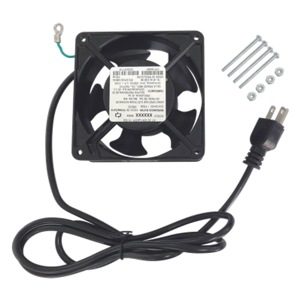Ventilador de Gabinete / 110 VCA / 12 x 12 cm / 38 CFM / 1.6 m Cable NEMA 5-15 / 20,000 Horas