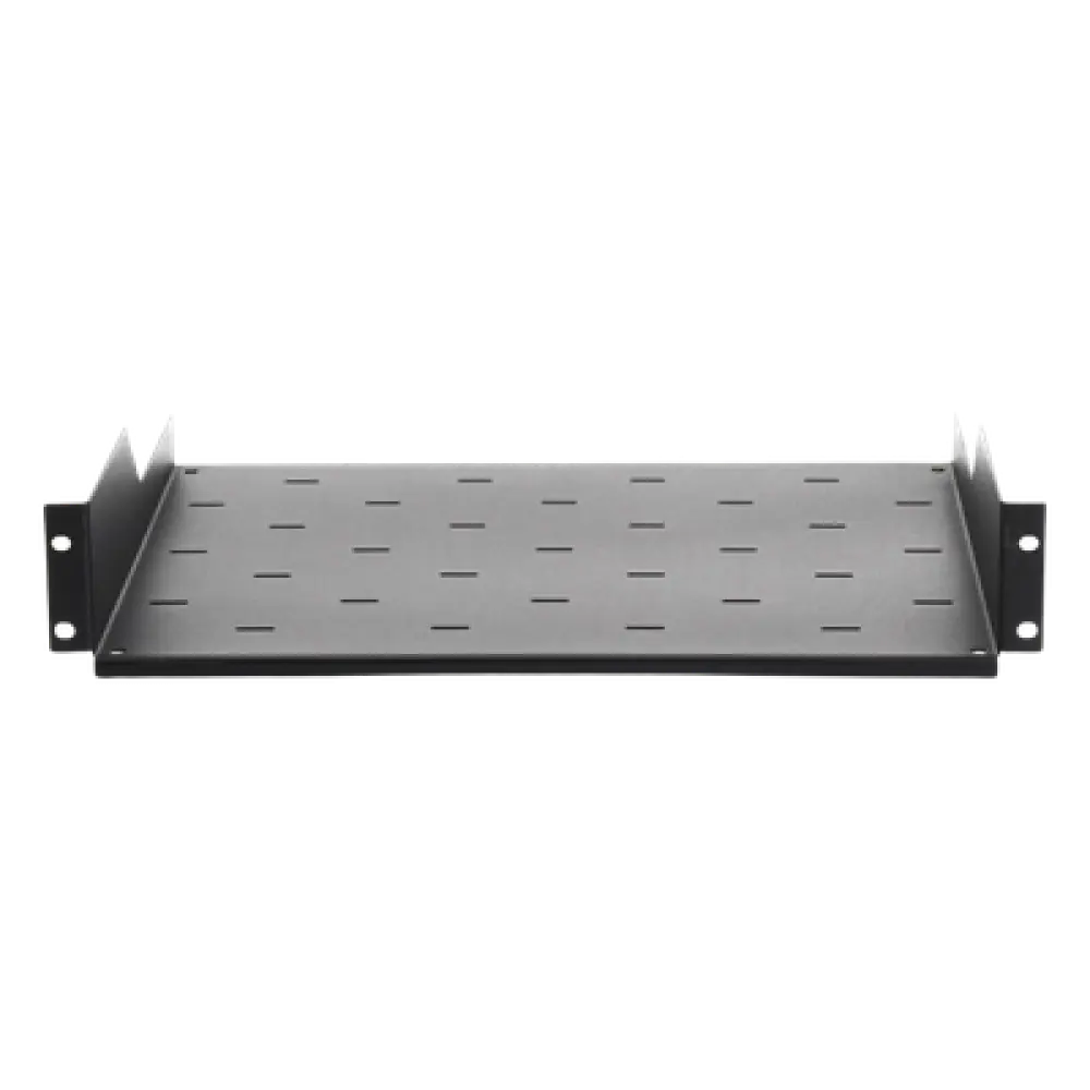 Charola para Rack / 19" / 2UR / Profundidad 34.2 cm (13.5 in) / Carga 20 kg / Lámina Calibre 16