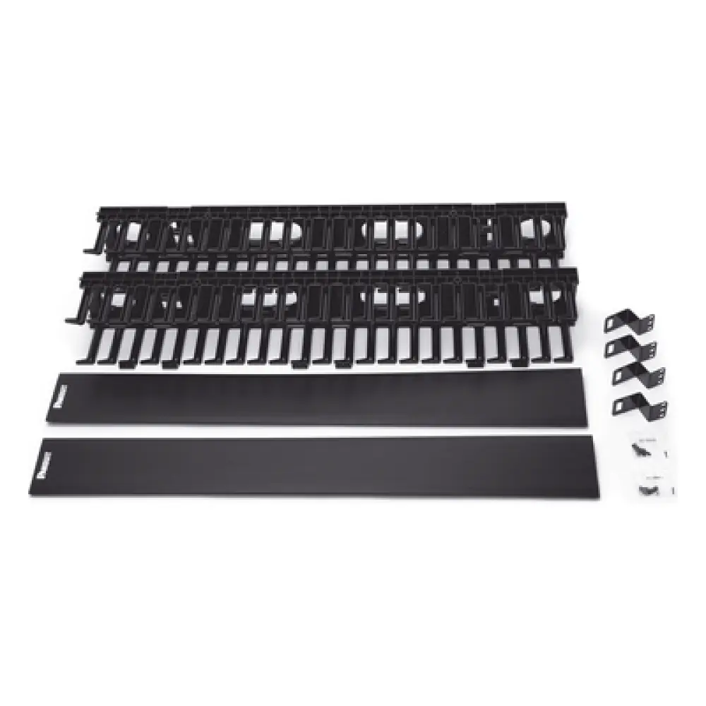 Organizador Vertical de Cables / Doble Cara / 45 RU / 5x12in / 4.9in Ancho / 6.9ft Altura / Negro