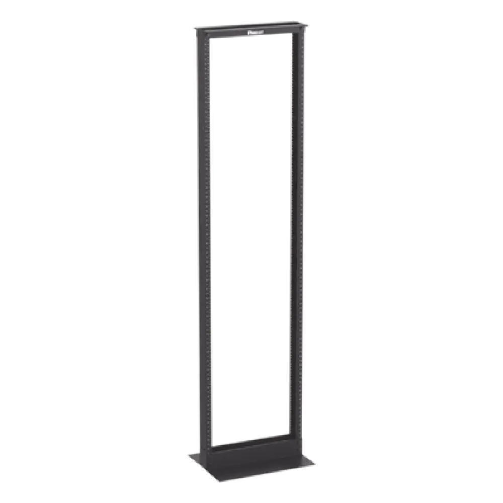 Rack de Dos Postes / 19 Pulgadas / 45 Unidades / Aluminio / Carga 1000 lbs (453 kg) / Rieles Numerados #12-24