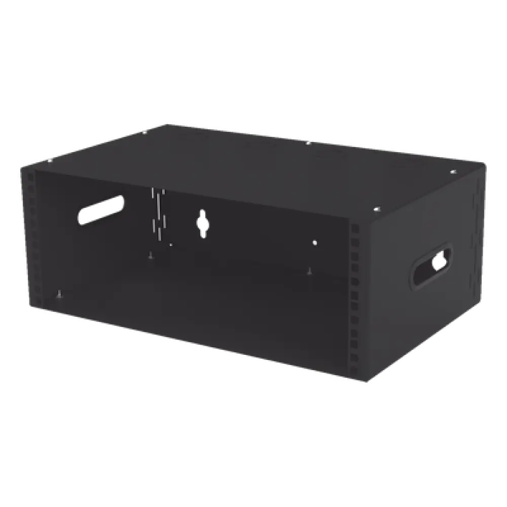 Gabinete de Pared para Redes / 4U / Profundidad 250 mm (9.8 in) / Acero Galvanizado Calibre 20 / Montaje Compacto