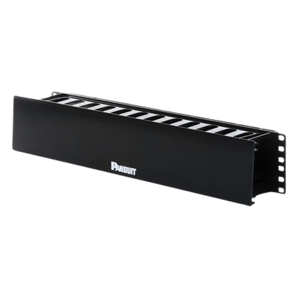 Organizador de Cables Horizontal / 2UR / 19in / Frontal con Tapa Extendida / ABS