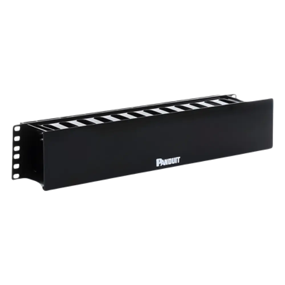Organizador de Cables Horizontal / 2UR / 19in / Frontal con Tapa Extendida / ABS
