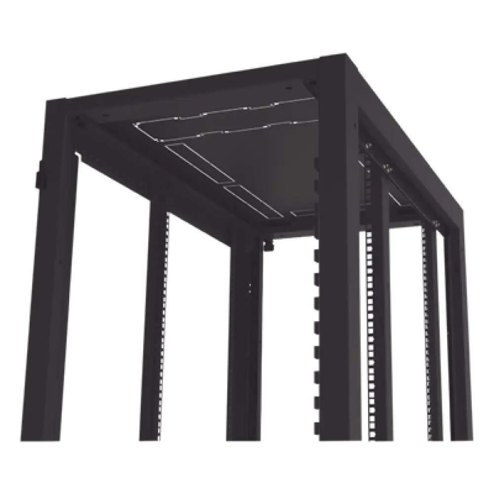 Gabinete Rack de Piso / 19" Estándar / 42UR / 600 mm x 1000 mm / Acero / Puerta con Cristal Templado