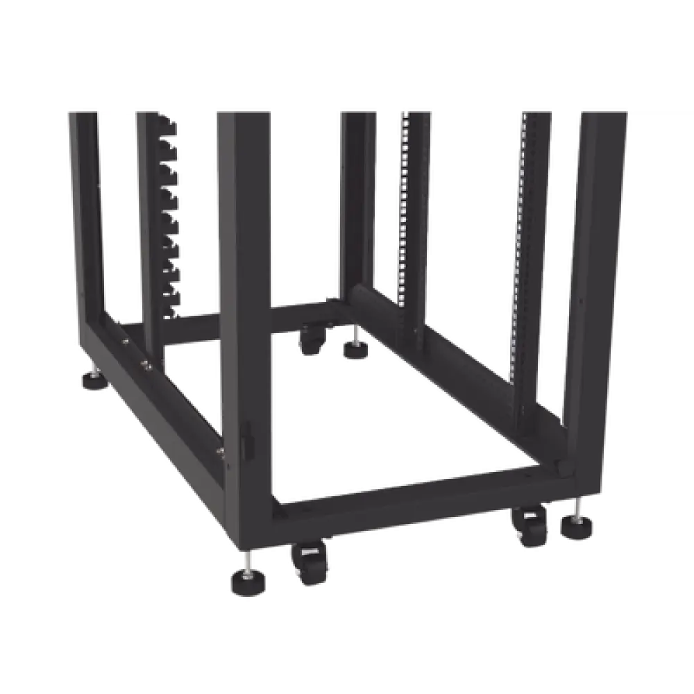 Gabinete Rack de Piso / 19" Estándar / 42UR / 600 mm x 1000 mm / Acero / Puerta con Cristal Templado