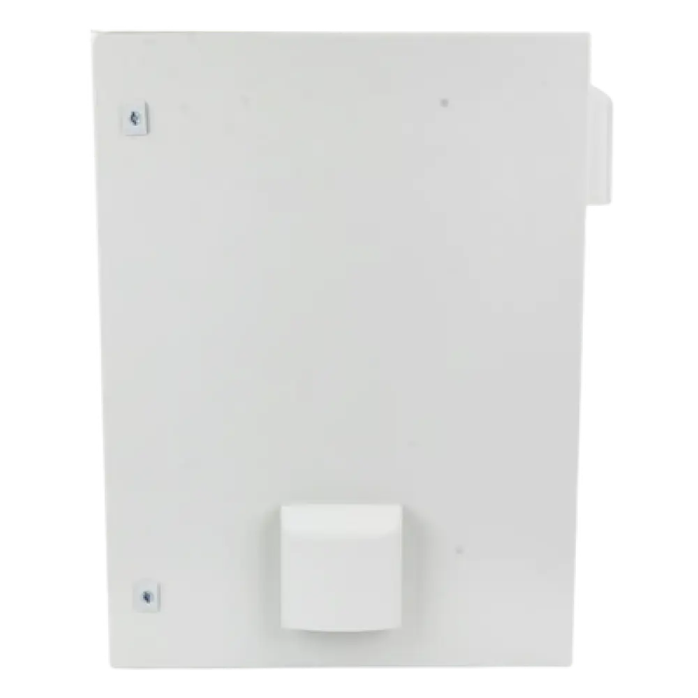 Gabinete de Acero para Exterior / IP55 / IK10 / 400 x 600 x 250 mm / Ventilación Forzada 110 VCA / Carga 25 kg / Placa Trasera 350 x 565 mm