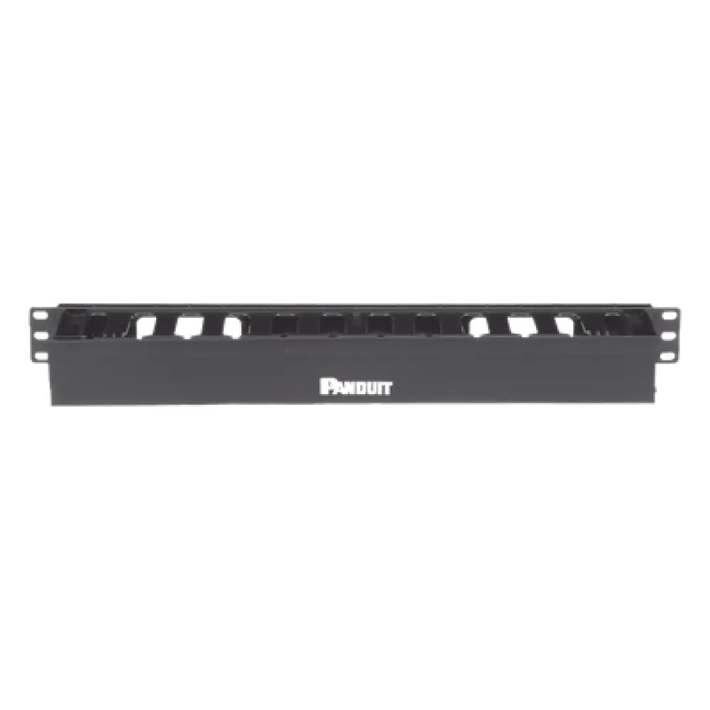 Organizador de Cables Horizontal / 1UR / 19 pulgadas (483 mm) / Solo Frontal / Gestión Coaxial, Fibra y Categoría 5e/6