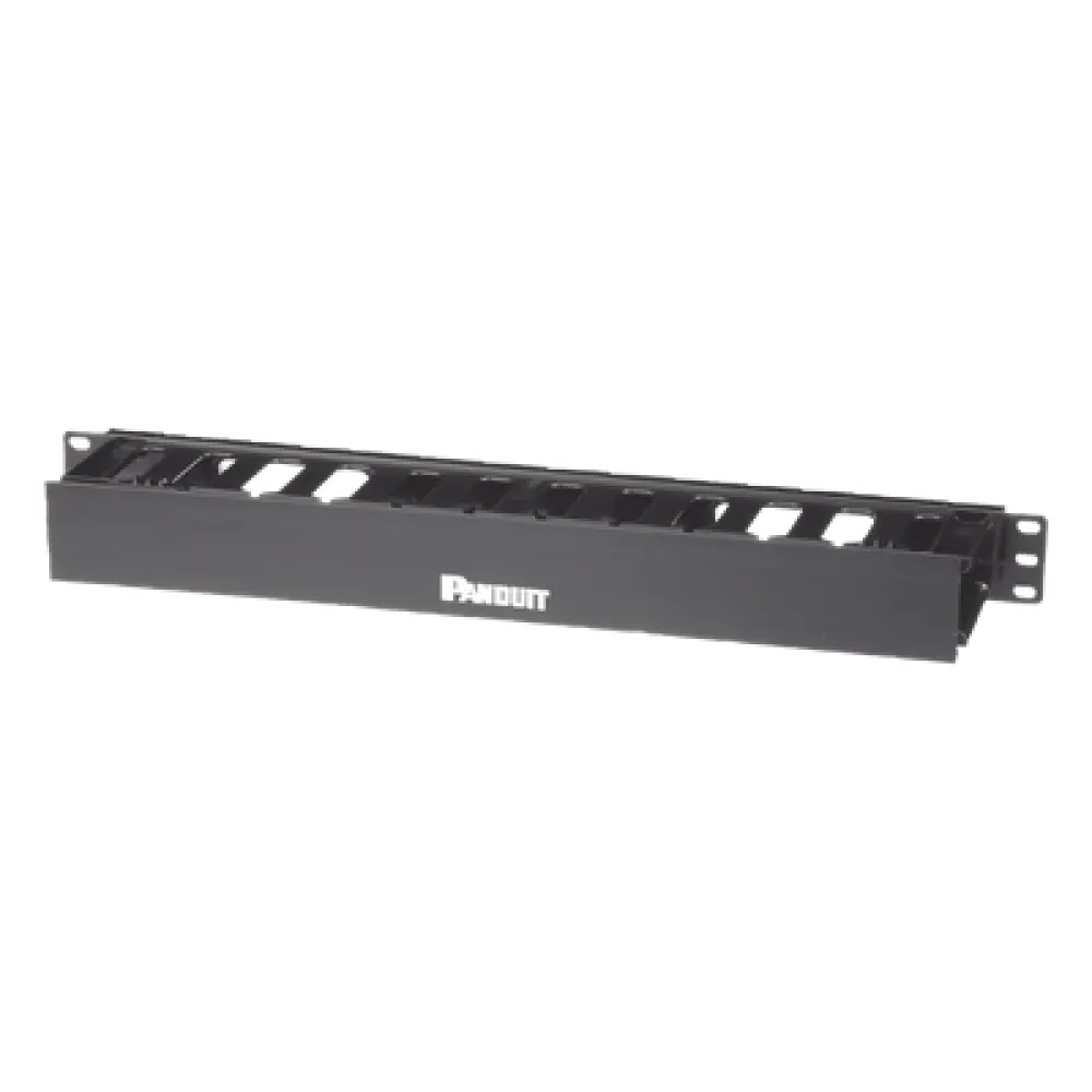Organizador de Cables Horizontal / 1UR / 19 pulgadas (483 mm) / Solo Frontal / Gestión Coaxial, Fibra y Categoría 5e/6