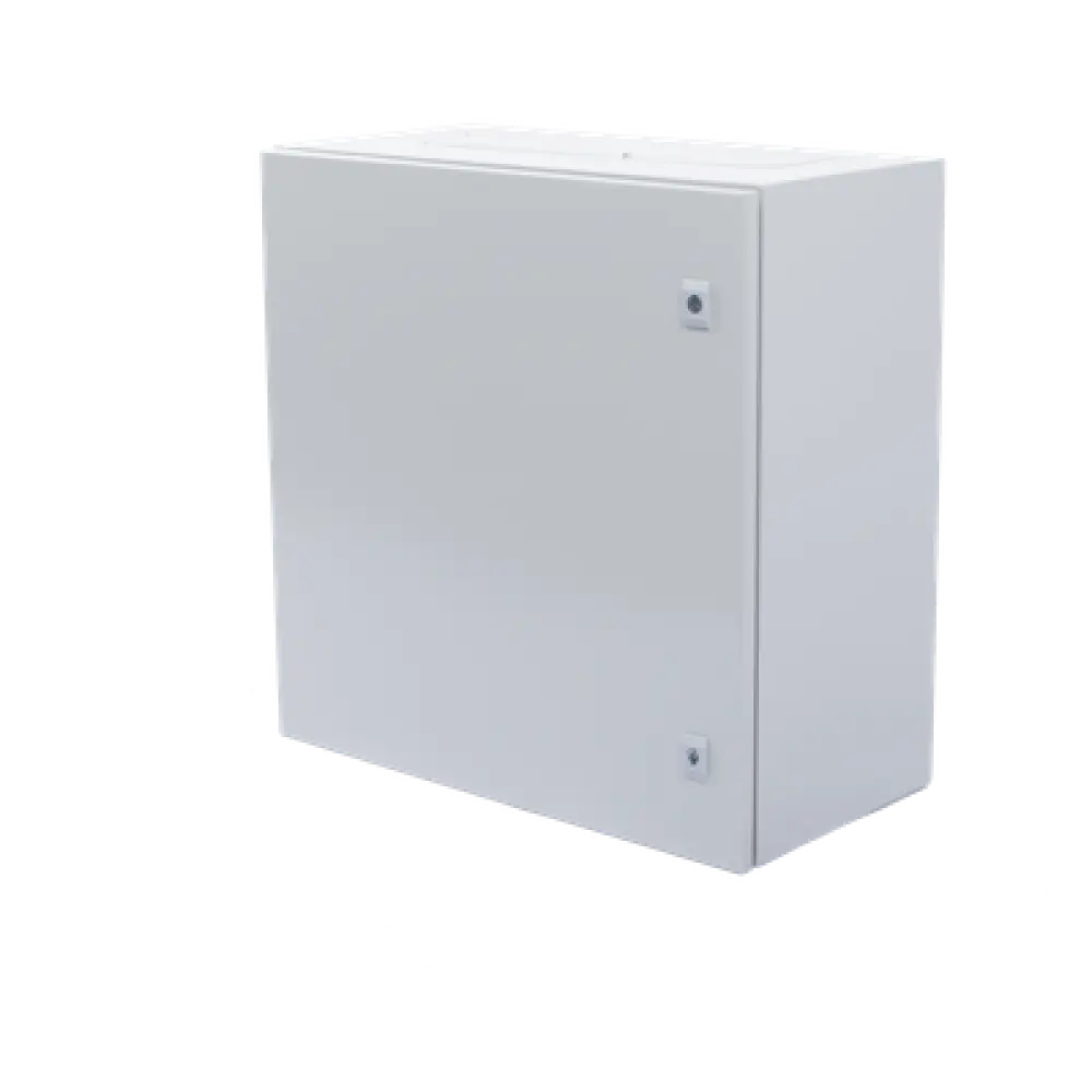 Gabinete de Acero para Intemperie / IP66 / IK10 / 600 x 600 x 300 mm / Carga 50 kg / Placa Trasera Galvanizada