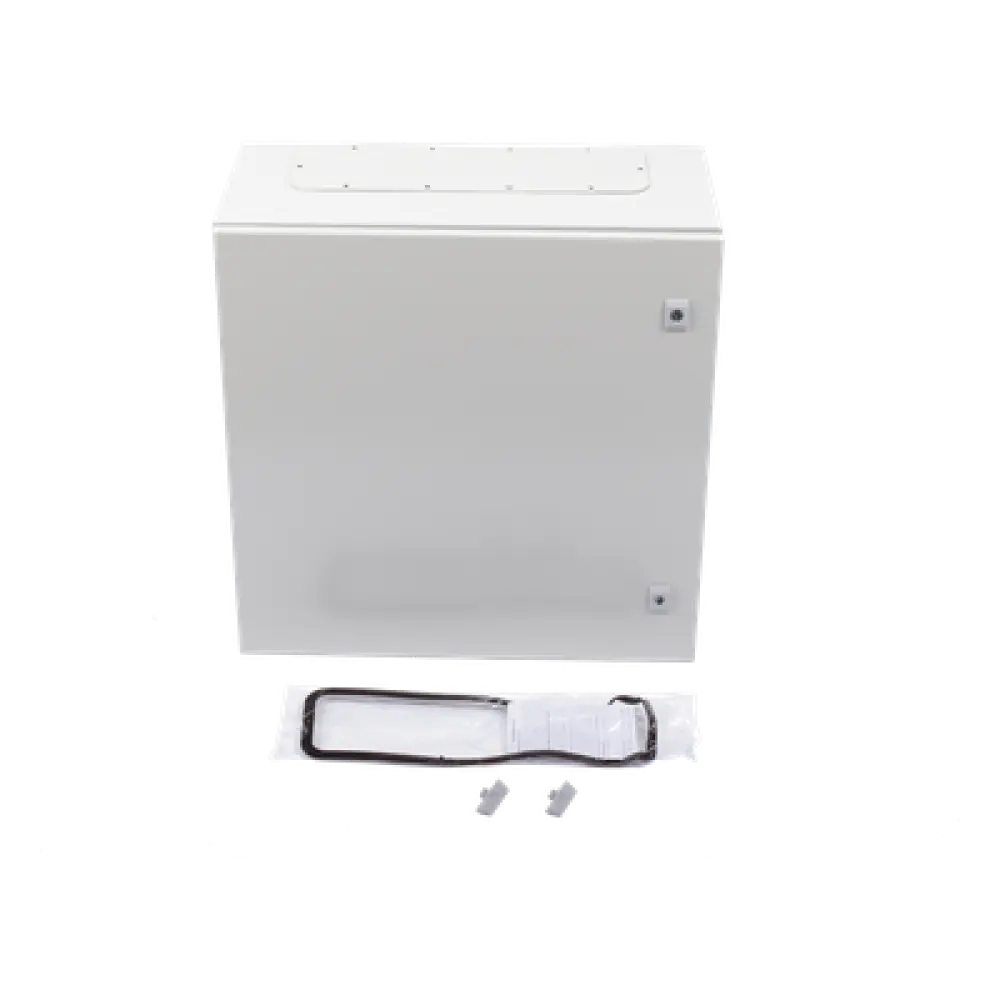 Gabinete de Acero para Intemperie / IP66 / IK10 / 600 x 600 x 300 mm / Carga 50 kg / Placa Trasera Galvanizada
