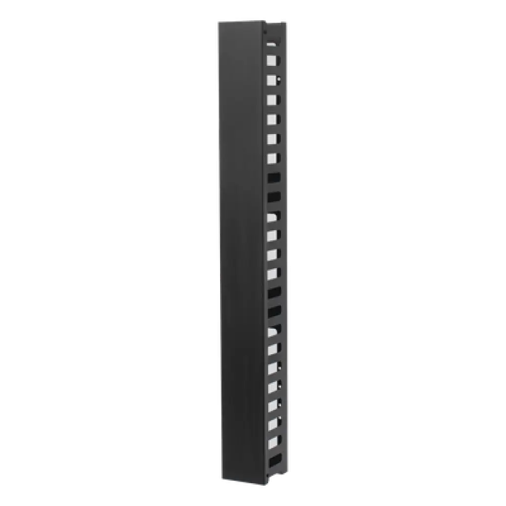 Organizador Vertical de Cable / 24U / Acero Sólido / 260 Cables CAT5E / Compatible Racks EIRL y EIQR