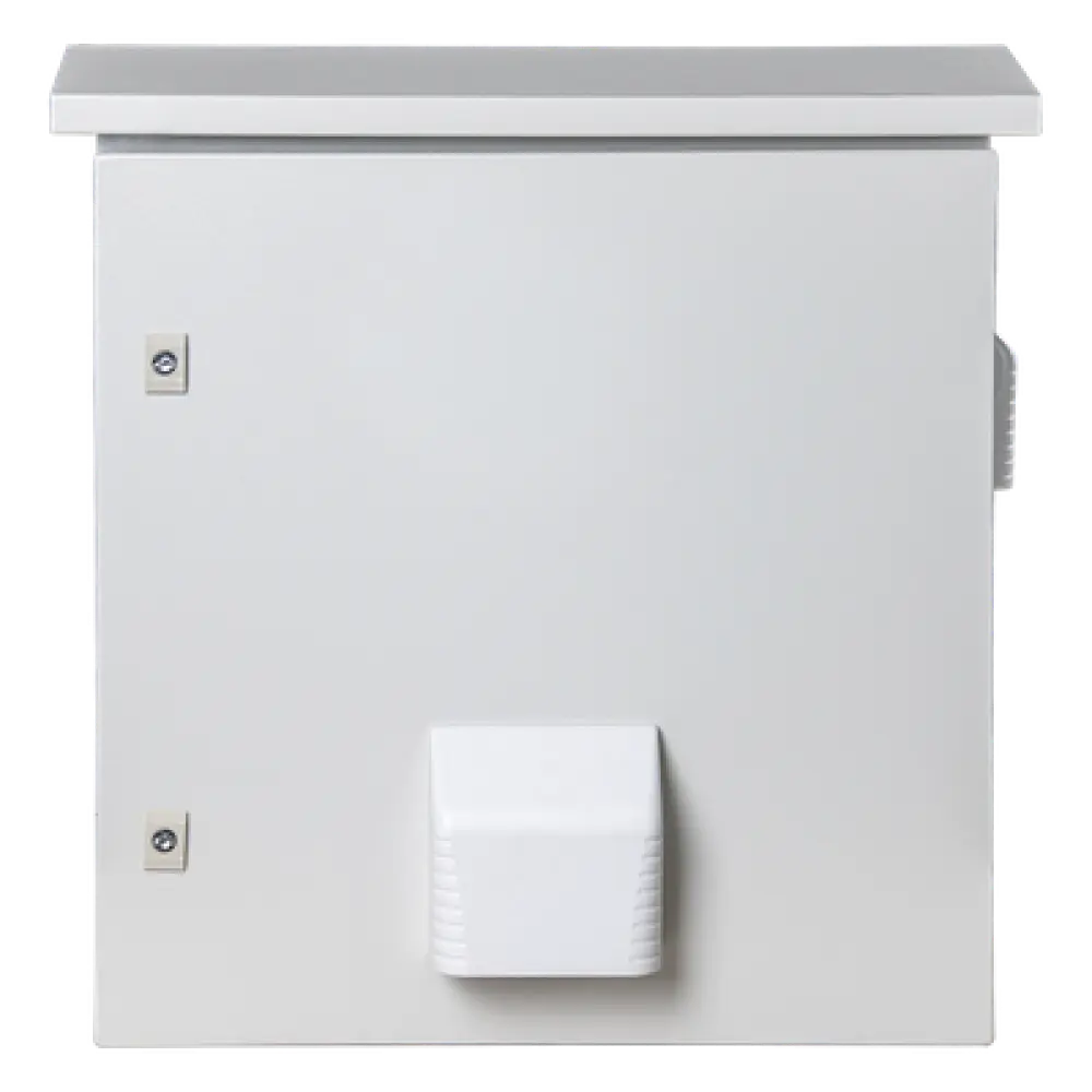 Gabinete de Acero para Exterior / IP55 / IK10 / Ventilación con Ventilador 110 VCA / 593 x 609 x 399 mm (1.95 x 2.0 x 1.31 ft) / Placa Trasera Galvanizada 550 x 565 mm