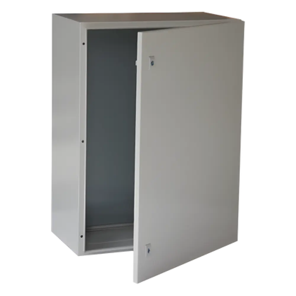 Gabinete de Acero para Intemperie / IP66 / IK10 / 600 x 800 x 300 mm / Placa Trasera Metálica / Cerradura con Llave