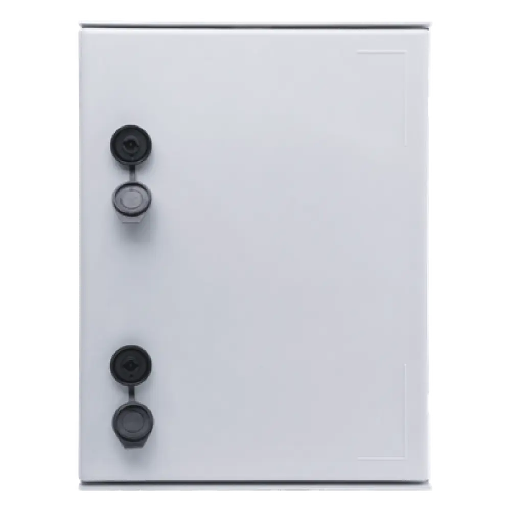 Gabinete de Poliéster / IP65 / 300 x 400 x 200 mm / Carga 30 kg / Placa Trasera Incluida / Cerradura con Llave