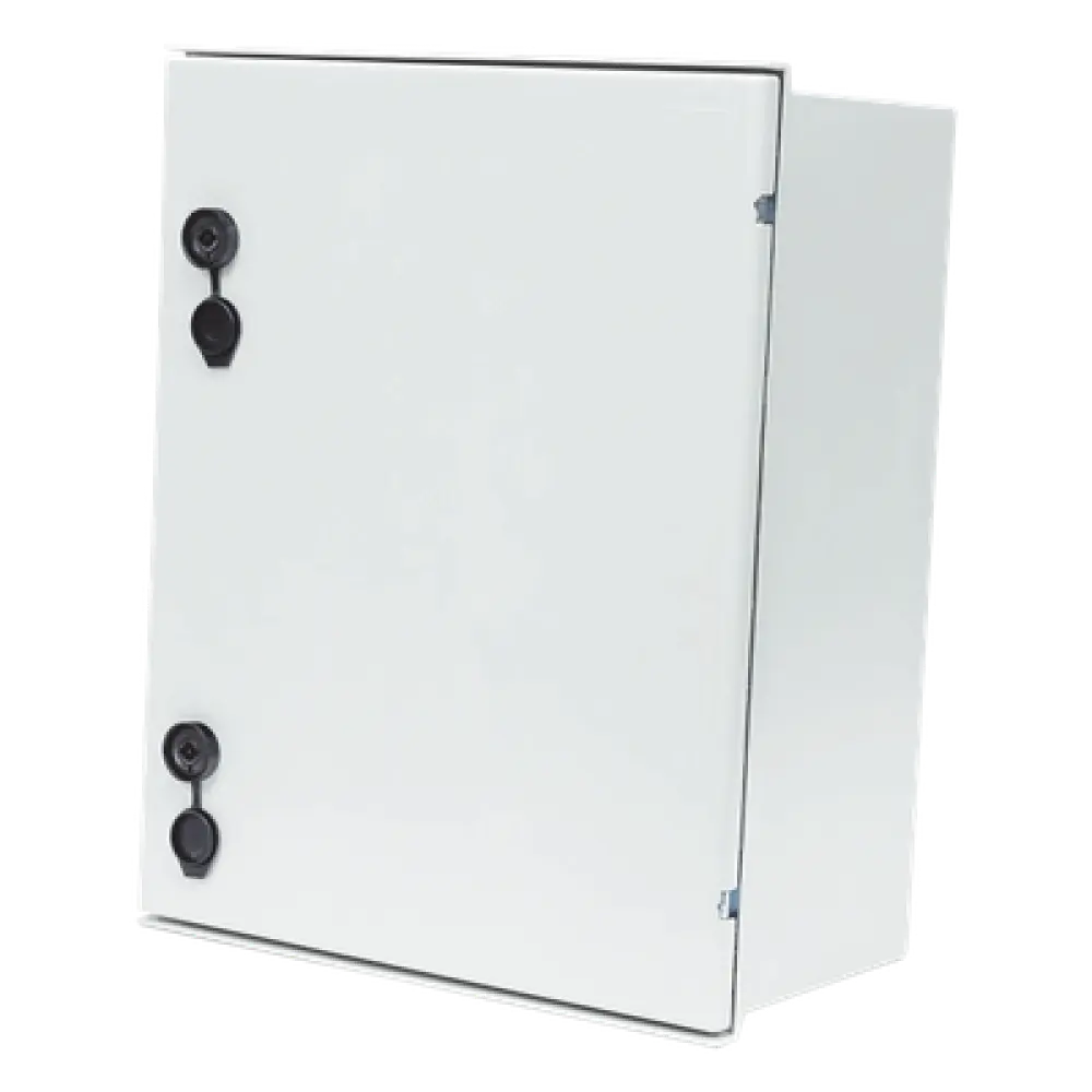 Gabinete de Poliéster IP65 / 400 x 500 x 200 mm / Carga 30 kg / Placa Trasera Incluida / Cerradura con Llave