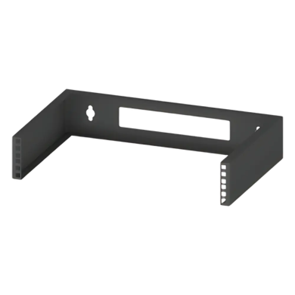 Rack Abierto de Pared / 19 Pulgadas / 2 Unidades de Rack / Profundidad 322 mm (1.06 ft) / Acero Calibre 18 / Peso 1.26 kg