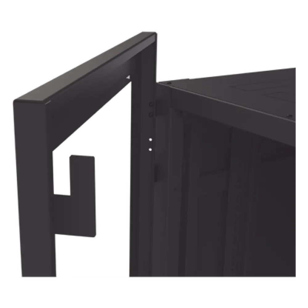Gabinete de Piso para Telecomunicaciones / 24 UR / 600 x 1000 mm / Puerta con Cristal Templado / Cierre 3 Puntos / Postes Ajustables