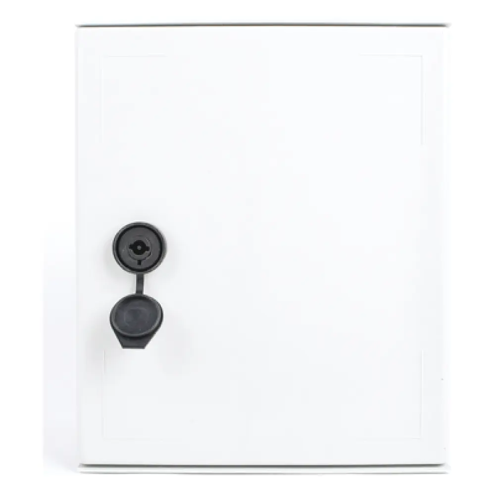 Gabinete de Poliéster / IP65 / 250 x 300 x 140 mm / Carga 30 kg / Placa Trasera Incluida / Cerradura con Llave