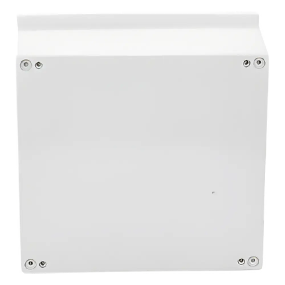 Gabinete de Poliéster IP65 / 400 x 400 x 200 mm / Carga 25 kg / Placa Trasera 307 x 386 mm / Cerradura con Llave / Uso en Intemperie