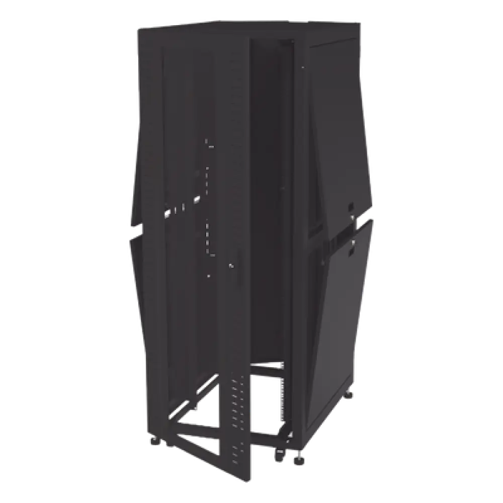 Gabinete Rack 19" / 42UR / 800 x 1000 mm / Acero / Carga 1268 kg / Puerta con Cristal Templado