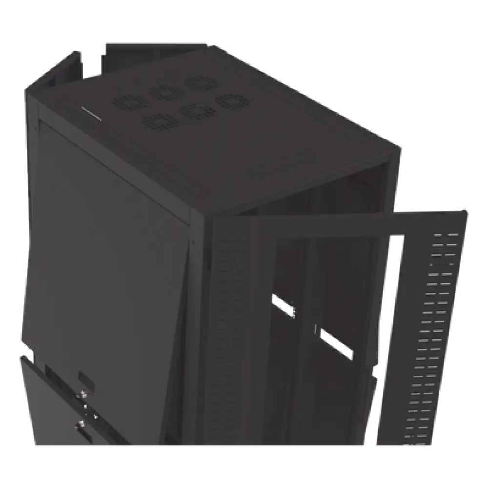 Gabinete Rack 19" / 42UR / 800 x 1000 mm / Acero / Carga 1268 kg / Puerta con Cristal Templado