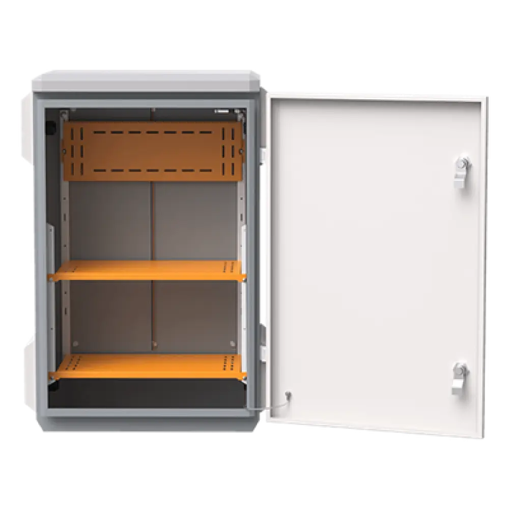 Gabinete de Protección IP55 / Acero SPCC / 380 x 660 x 240 mm / Rieles DIN / Montaje Vertical u Horizontal / 4 Placas Laterales Externas