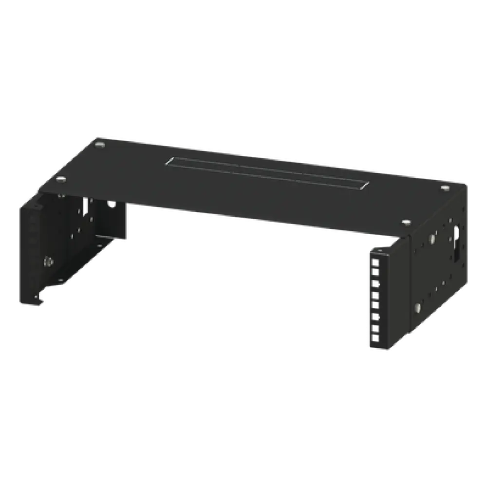 Rack Abierto de Pared / 19in / 2.5 UR / Profundidad Ajustable 8 a 12 in (20.3 a 30.5 cm) / Acero Electroestático