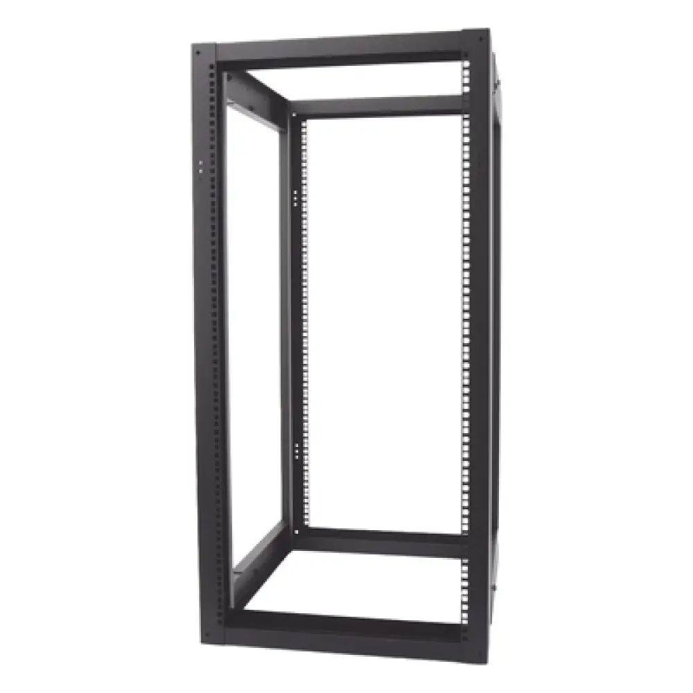 Rack 19" de 4 Postes / 24 Unidades / Profundidad Ajustable 610-940 mm / Capacidad 400 kg / Acero Calibre 16
