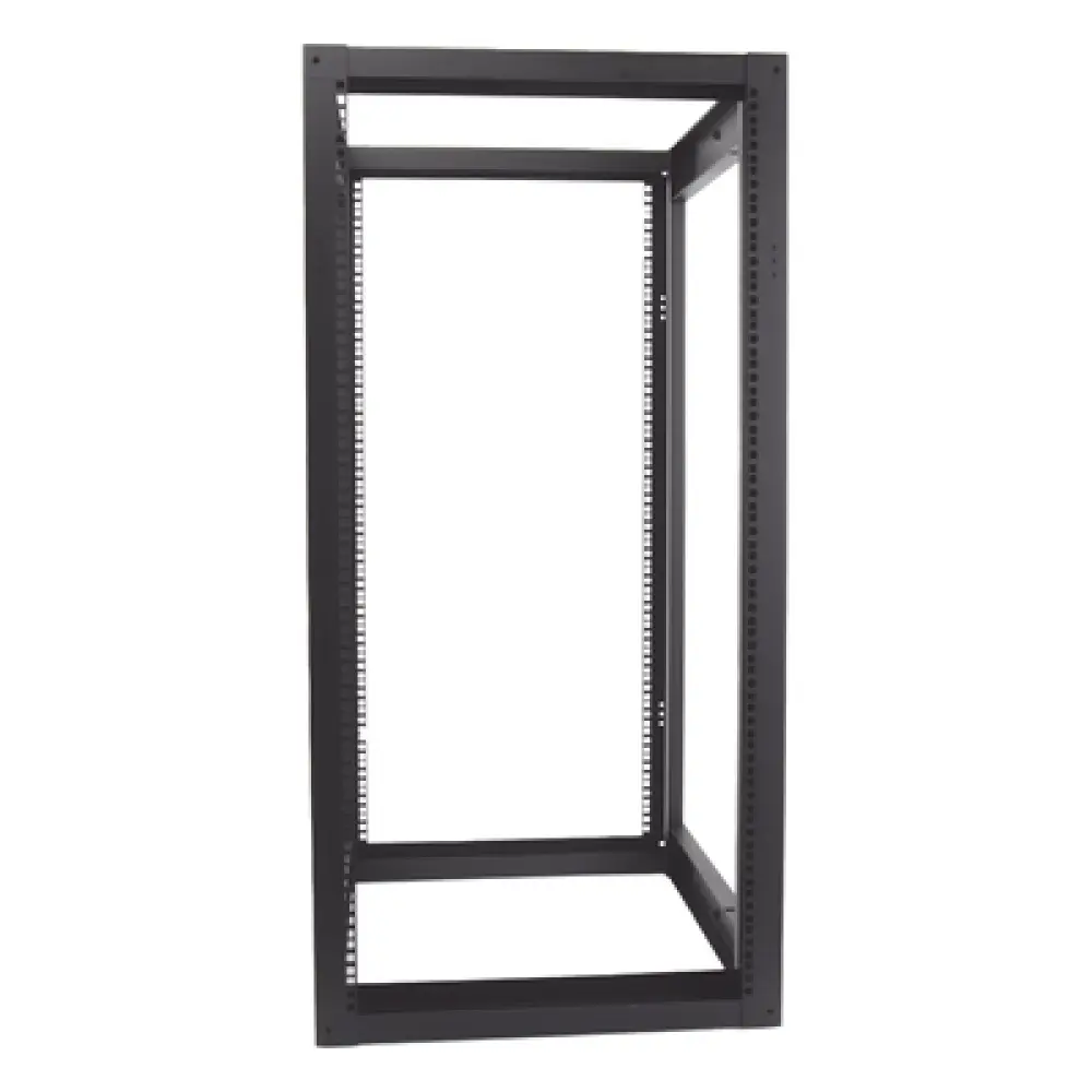 Rack 19" de 4 Postes / 24 Unidades / Profundidad Ajustable 610-940 mm / Capacidad 400 kg / Acero Calibre 16